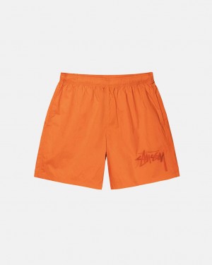Pantaloncini Stussy Big Stock Nylon Corta Uomo Arancioni | YNJ-0192